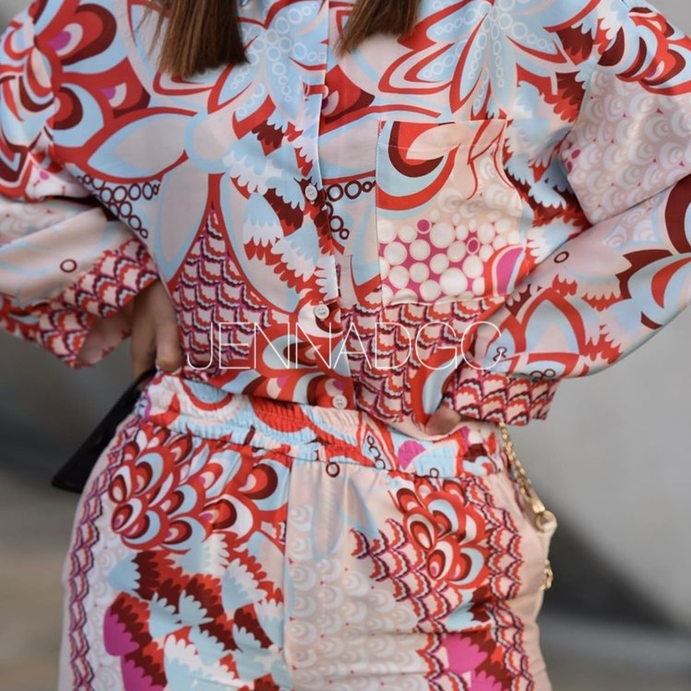 LAST ONE NWT Zara Flowy Patchwork Pants - Picture 12 of 17